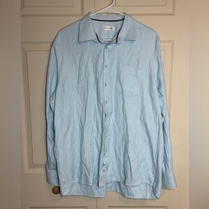 Camiseria Europea mens XL Light Blue long sleeve button down Shirt
